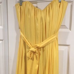 BCBGMaxAzria Yellow "Maras" Evening Dress